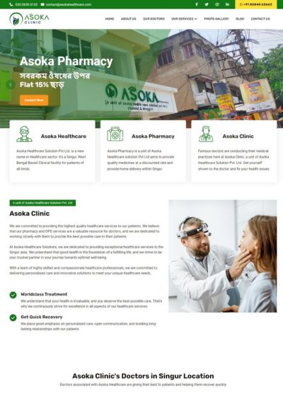  Website Design for Asoka Healthcare